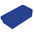 Drawer Storage Bin, Plastic, Blue, 4 5/8 in H, 8 3/8 in W, 17 5/8 in L