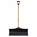 Snow Shovel W/ 30 in W Blade, 42 in L Poly/Wood Handle W/ D Grip Handle