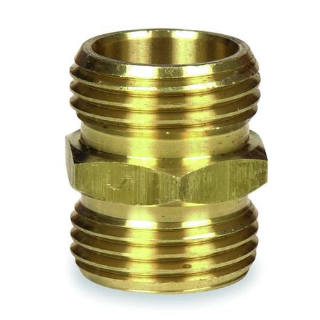Garden Hose Adapter, 3/4"x3/4", NHxNH