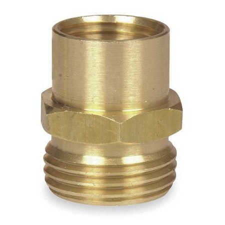 Garden Hose Adapter, 1/2"x3/4", NPTxNH