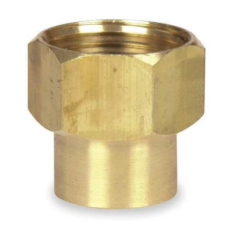 Garden Hose Adapter, 1/2"x3/4", NPTxNH