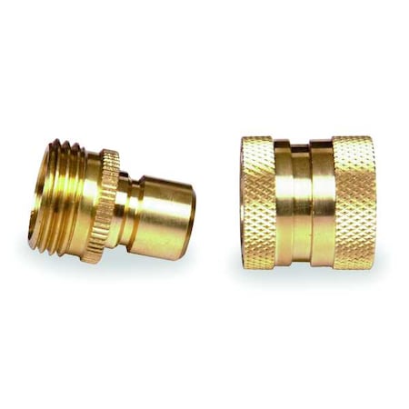 Quick Connector Set, M/F, GHT, Brass