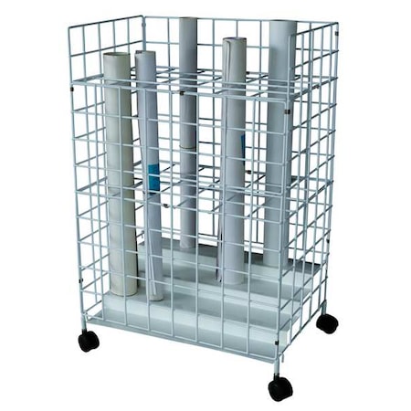 21" W Roll File, White