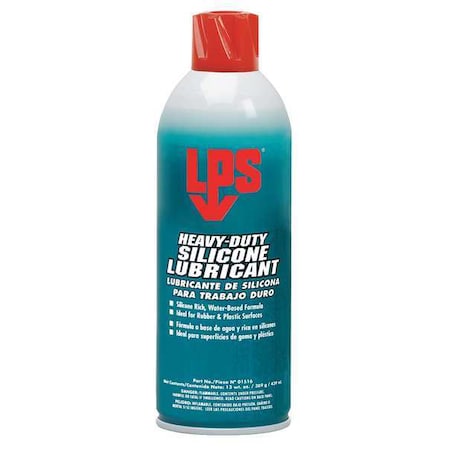 Silicone Lubricant, 13 oz, Aerosol Can, Silicone, White