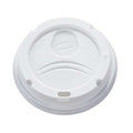 Lid for 12 to 20 oz. Hot Cup, Dome, Sip Through, White, Pk500