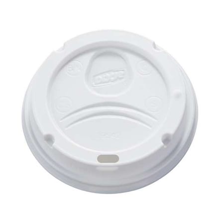 Lid for 12 to 20 oz. Hot Cup, Dome, Sip Through, White, Pk500