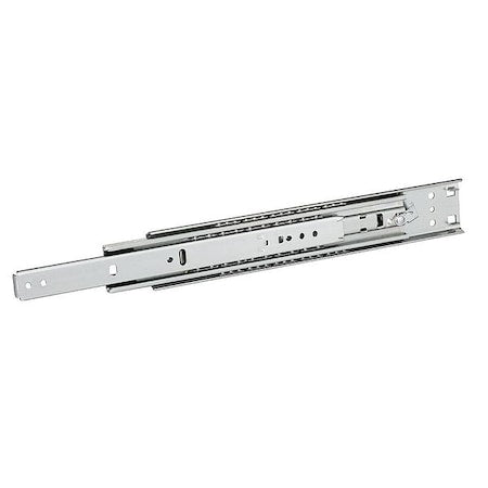 Drawer Slide, Bracket/Hard Mount, 3/4 Ext., PK2, 1/2""W