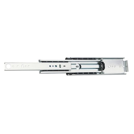 Drawer Slide, Side, Flat/Bracket Mount, Soft Close, PK2, 1/2""W