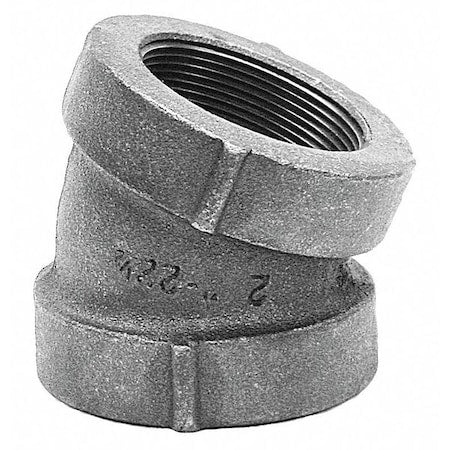 22-1/2 Degree Elbow 22-1/2 Degree Elbow, 2"" Pipe, FNPT, Cast Iron, Class 125