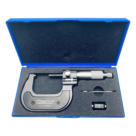 Digital Micrometer, 1 to 2", 0.0001, Ratchet