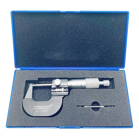 Digital Micrometer, 0 to 1", 0.0001, Ratchet