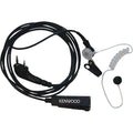 Two-wire Palm Mic with Earpiece, Black