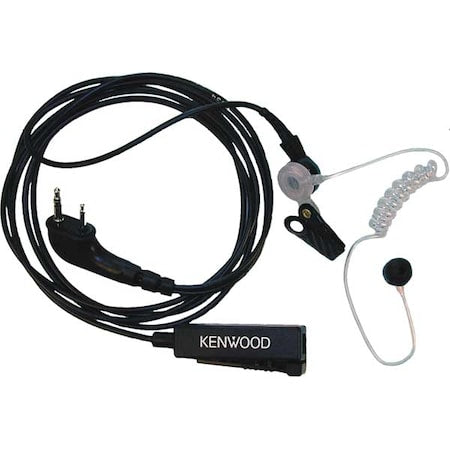 Two-wire Palm Mic with Earpiece, Black