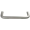 Pull Handle, Aluminum, 4 In. H, Matte, Threaded Holes