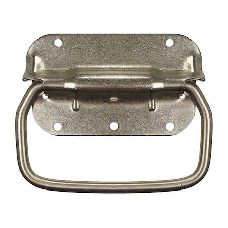 Folding Pull Handle, Steel, Natural, Unth. Through Holes
