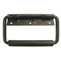 Fold Pull Handle, Steel, 6-1/2 In. H, Zinc, Unthr. Holes