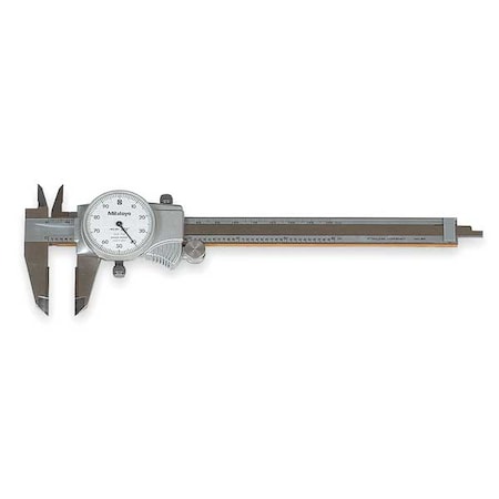 Dial Caliper, 0-6 In, Carbide Jaws