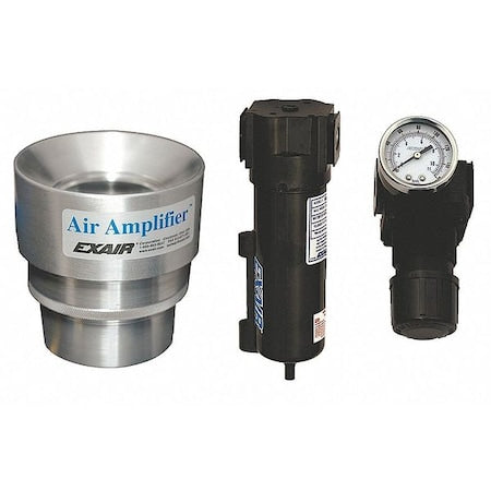 Air Amplifier Kit,2 In Inlet,21.5 CFM