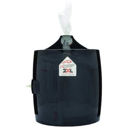 12-1/2"H x 10"W, Wall-Mount Wipes Dispenser, Smoke Gray