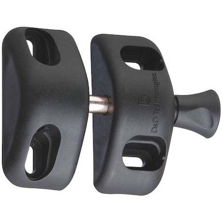 Magnetic Gate Latch, 2-1/2 In. W, Black