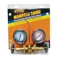 A/C Manifold Gauge,PSI and BAR,Brass