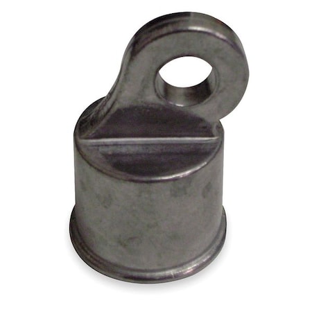 Rail End Cup, Aluminum, 1-3/8 In Dia.
