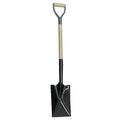 Garden Spade Shovel, 14 ga Not Applicable Blade, Steel Blade, Standard Step, 30 in L Natural
