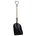 No. 2 16 ga Scoop Shovel, Steel Blade, 27 in L, Natural Wood Handle