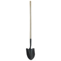Round Point Shovel, 14 ga Not Applicable Blade, Steel Blade, Standard Step, 48 in L Natural