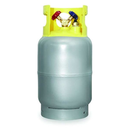 Refrigerant Recovery Cylinder, Service Rating 400 psi, 30 Lbs, High Gloss Powder Coated Finish