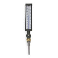 Industrial Thermometer, 0 to 120 F, Case Color: Black
