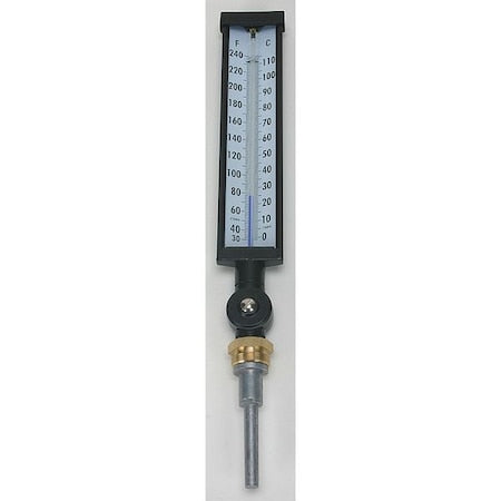 Industrial Thermometer, 30 to 240 F
