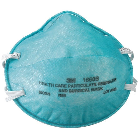 Particulate Respirator & Surgical Mask, N95, Level 2, Molded, Dual Straps, Metal Nose Clip, S, PK20