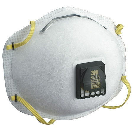 Particulate Welding Respirator, N95, Cool Flow Valve, Molded, Dual Straps, Nose Clip, M, PK 10