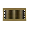 Lay-In Floor Register, 12 in W x 6 in H Opening, Brown, Steel, One-Way Airflow
