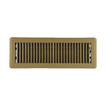 Lay-In Floor Register, 14 in W x 4 in H Opening, Brown, Steel, One-Way Airflow