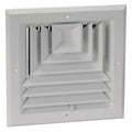 8 in Square 3-Way Multilouver Diffuser, White