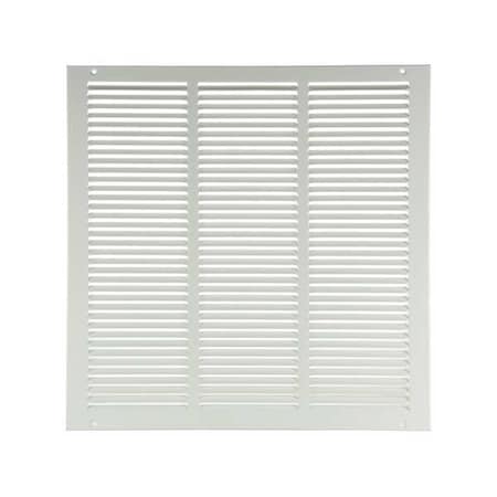 Ceiling/Wall Return Air Grille, 16 in W x 16 in H Opening, 702cfm, White, Steel, 1 Way, Surface Mount