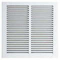 Ceiling/Wall Return Air Grille, 10 in W x 10 in H Opening, 288cfm, White, Steel, 1 Way, Surface Mount