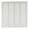 Ceiling/Wall Return Air Grille, 24 in W x 24 in H Opening, White, Steel, One-Way, Surface Mount