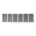 Ceiling/Wall Return Air Grille, 30 in W x 8 in H Opening, 690cfm, White, Steel, 1 Way, Surface Mount