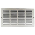 Ceiling/Wall Return Air Grille, 20 in W x 20 in H Opening, 1159cfm, White, Steel, One-Way, Surface