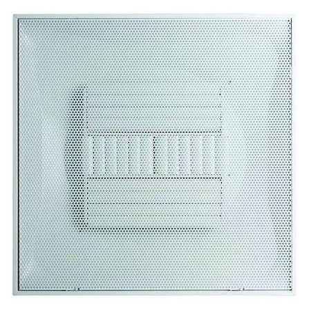 10 in Square Perforated Diffuser, White