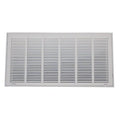 Ceiling/Wall Filtered Return Air Grille, 30 in W x 20 in H Opening, 1, 620cfm, White, Steel, One-Way