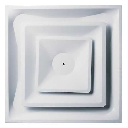 12 in Square 2 Cone Diffuser, White