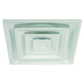 6 in Square 3 Cone Diffuser, White