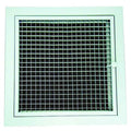 Perforated Return Air Grille, 22 in W x 22 in H Opening, White, Aluminum, One-Way, Surface Mount