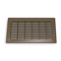 Floor Register, 14 in W x 6 in H Opening, Brown, Steel, One-Way Airflow, Surface Mount