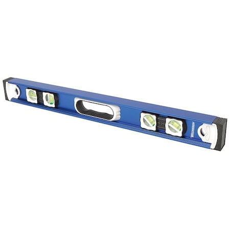 I Beam Level, Aluminum, 24 In, Top Read