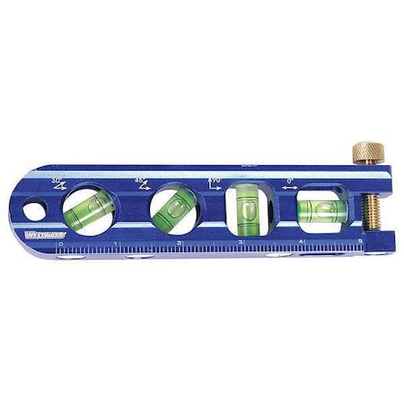 Magnetic Torpedo Level, 6 1/4 In, 4 Vials